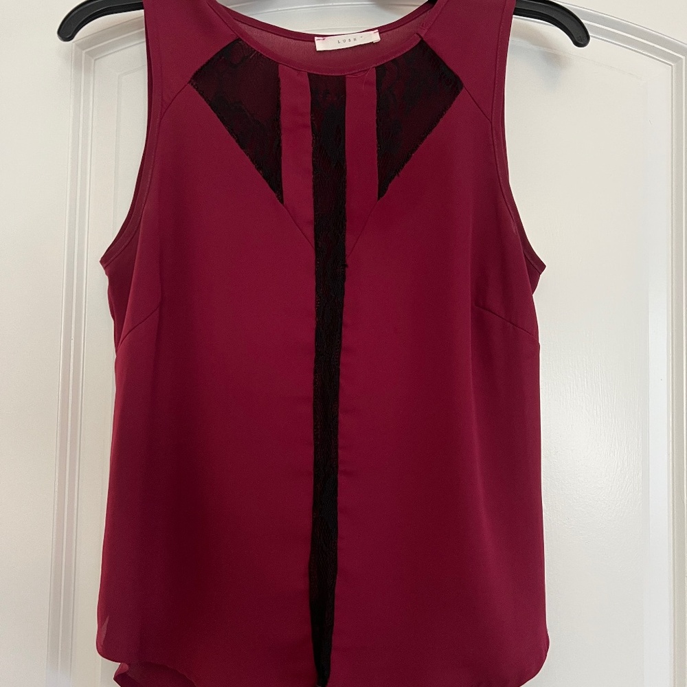 Lush burgundy tank